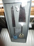 New Godinger Gatherings Natural Agate Cake Servers Set Of 2. Fixed Price $25.00.