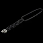 Schmuckatelli Black Braided Cord Lanyard With Emerson Skull Bead For Knife. Fixed Price $16.39.