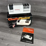 Chefs Choice Diamond Hone Professional Heavy Duty Electric Knife Sharpener #110. Fixed Price $29.00.