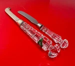 Shannon Godinger Butter Cheese Knife 24% Lead Crystal Handles. Fixed Price $24.95.