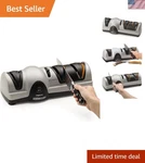08810 Professional Electric Knife Sharpener 3-STAGE System For Perfect Edges. Fixed Price $199.99.