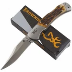 Browning Jigged Bone Handle Lockback Folding Pocket Knife. Fixed Price $31.95.