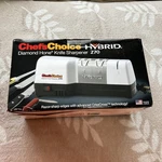 Chefs Choice Diamond Hone 3-STAGE Hybrid Sharpener 270 New. Fixed Price $79.99.