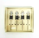 Olive Pick Set Of 4 Cypress Home Mango Moon Collection Bamboo 3.25" Nib. Fixed Price $12.85.