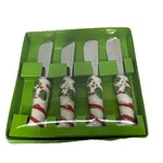 Boston Warehouse Christmas Tree Set Of Dip Cheese Spreaders Knives 4.75" New. Fixed Price $9.99.