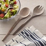 Nwt Sabatier Rustic Beechwood 12" Salad Server Set. Fixed Price $17.00.