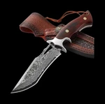 Drachenader Damascus Hunting Knife Handmade VG10 67-LAYERS Steel Bow.... Fixed Price $69.99.
