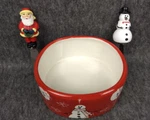Nantucket Home Red Snowman Bowl + 2 Cheese Knives & Knobler Santa LOT/3. Fixed Price $21.54.