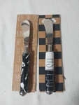 Mud Pie Butter Jam Knife Spreader Lot Of 2 Black White Delish Kitchen Utensils. Fixed Price $6.80.