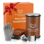 Premium Rolling Knife Sharpener Kit Tumbler Sharpening System With Diamon. Fixed Price $45.99.