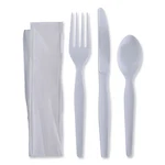Boardwalk Fktnhwpswh Fork/knife/napkin/teaspoon Cutlery Kit (250/CT) New. Fixed Price $29.10.