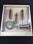 Stainless Steel & Wood Barware Tools Set Project 62 Nib Jigger Strainer Etc. Fixed Price $19.95.