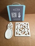 Trivet & Spoon Rest Enameled Cast Iron Bel Fer Inspired Home New. Fixed Price $18.00.