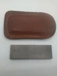 Eze Lap Diamond Stone For Blade Sharpening 1X 3" W/ Leather Pouch & Instructions. Fixed Price $12.00.