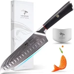 Mad Shark Professional Chef Knife, Ultra-sharp 8 Inch Damascus Santoku. Fixed Price $75.00.