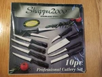 Shappu 2000 Stainless Steel 10PC Professional Cutlery Knife Set Sealed. Fixed Price $14.95.