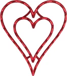 Impact 17" Lighted Valentine's Day Double Heart Window Silhouette Decoration. Fixed Price $49.62.