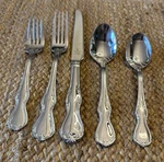 Waterford 18/10 Stainless Flatware (barons Court) 5 Pc Set, Forks, Spoons, Knife. Fixed Price $99.99.