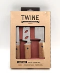 Twine Cheese Knife Set Piece Acacia & Stainless Steel 3.3" Handle Length Boxed. Fixed Price $14.00.
