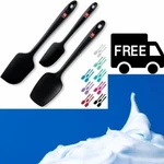 Di Oro 3 Piece Silicone Spatula Set 600 F Heat Resistant Non Stick Rubber Black. Fixed Price $30.79.
