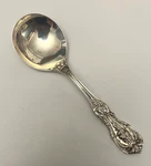 Reed & Barton Francis Sterling Silver 6" Cream Soup Spoon New Mark Monogram. Fixed Price $93.60.