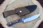 Almazan Hand Forged Custom Bushcraft Knife, Survival Camping With Sheath. Fixed Price $129.99.