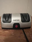 Chefman Electric Knife Sharpener RJ47-D-S Works Good. Fixed Price $29.99.
