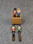 Out Of The Woods Oregon Nutcracker Cheese Spreader Set Block Holiday. Fixed Price $29.99.