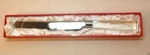 Oleg Cassini Cake Knife "susie #151390K" Crystal & Stainless Steel - Nib. Fixed Price $25.00.