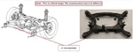 Rear Crossmember Subframe Oem 13-20 Nissan Pathfindr 554003JA5C. Fixed Price $175.00.