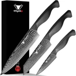 Aisyoko 8C Dascus Set - 3PC Chef's Knife, Kitchen And Paring. Fixed Price $29.44.