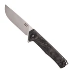 Tekto Alpha Folding Knife Blade Carbon Handle Silver (F1R-CCBK-D2SI1-A4). Fixed Price $140.00.