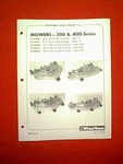 Wheel Horse 300 & 400 Series 36" 37" 42" 48" Mower Deck Attachment Parts Manual. Fixed Price $9.00.
