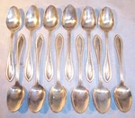 Wallace American Tradition 12 Coffee / Tea Spoons Eps Electroplated Silverplate.. Fixed Price $74.99.