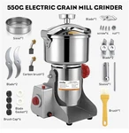 Electric Herb Grinder 550G High Speed Stainless Steel Spice Flour Mill. Fixed Price $50.00.