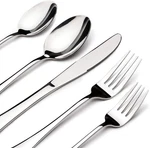 Silverware Set 65 Piece Stainless Steel Flatware Fork Spoon Dishwasher Safe. Fixed Price $89.99.