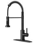 Forious Black Kitchen Faucet With Pull Down Sprayer Stainless Steel Commercial. Fixed Price $62.43.
