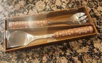 New Pottery Barn Gingerbread Utensil Servers Set Serving Spoon / Fork Christmas. Fixed Price $85.00.