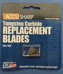 Accusharp Tungsten Carbide Replacement Blades. One Set #003 New. Fixed Price $7.99.