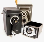 Kikkerland Retro Camera Pencil Sharpener Black SC12 New In Box Plastic. Fixed Price $12.99.