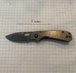 Knafs Lander 5 Folding Pocket Knife Stonewash Vguc. Fixed Price $56.25.