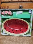 Boston Warehouse Picnic Party Watermelon Dip Bowl And Spreader Set Nib. Fixed Price $8.99.