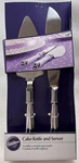 Wilton Cake Knife & Server Wedding, Anniversary, Joined Hearts, Stainless New. Fixed Price $10.95.