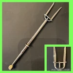 Vintage Mechanical Spring Loaded Retractable Chrome-plated Pickle Fork Germany. Fixed Price $12.00.