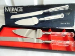 Mirage By Robinson Hostess Helper Set Cheese Slicer And Cake Knife Unused Box. Fixed Price $10.00.
