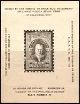 Vintage Us Poster Stamp Honor Michael L. Eidsness Jr. Founder Philatelic Agency. Fixed Price $8.00.