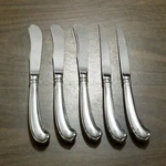 Gorham Colonial Tipt 5 Pc Flatware Set Dinner Steak Knives Pistol Grip Knife Lot. Fixed Price $39.00.