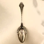 Wood & Hughes Vintage Angelo Sterling Silver Salad Serving Spoon 1875. Fixed Price $175.00.