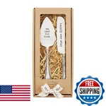 Mud Pie Boxed Wedding Cake Server Set Silver 9" Knife. Fixed Price $61.40.