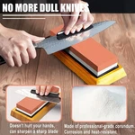 Multi-grit Knife Sharpening Stone Set Restore Sharpness Your Knives. Fixed Price $35.99.